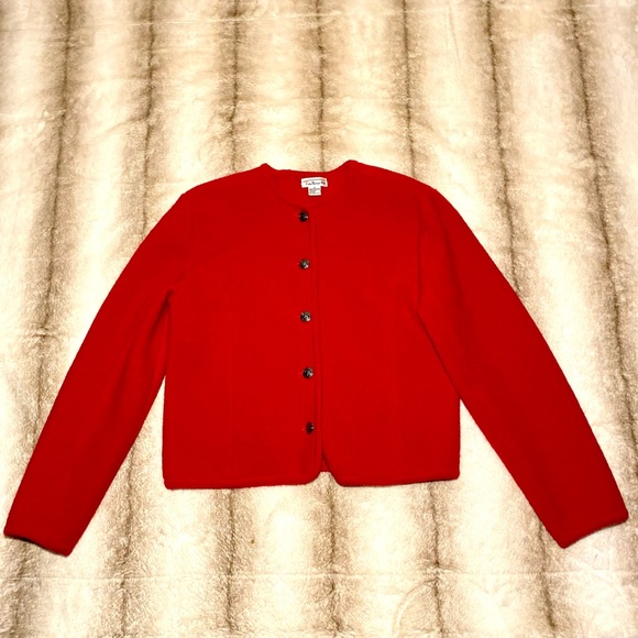 Talbots Wool / Laine Jacket Blazer front buttons - Picture 6 of 10